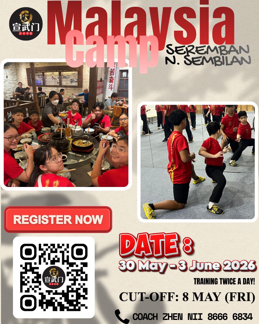 Join us at our Training Camp in Seremban, Malaysia!