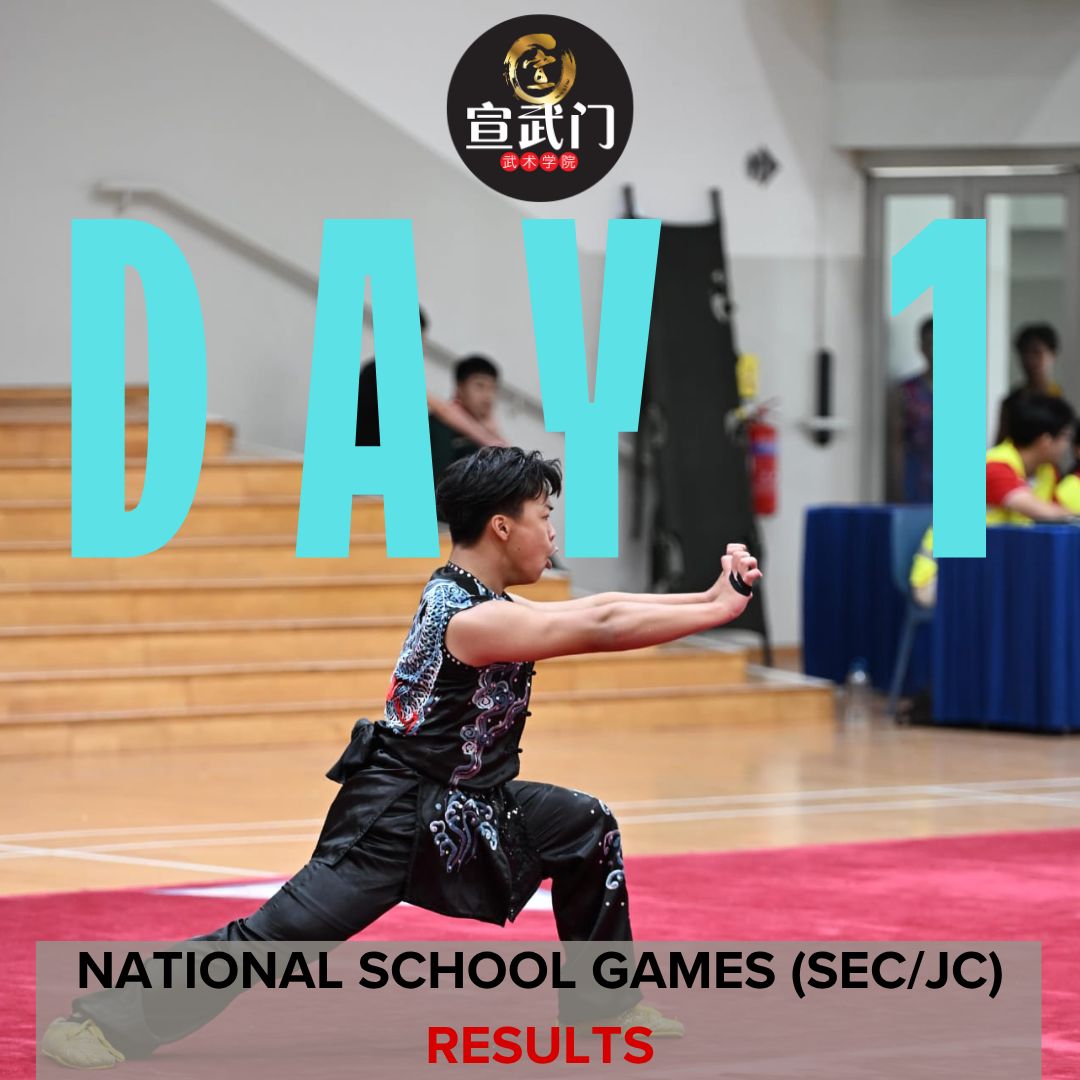 National School Games Wushu 2026 (Sec/JC/CI) Day 1 Results