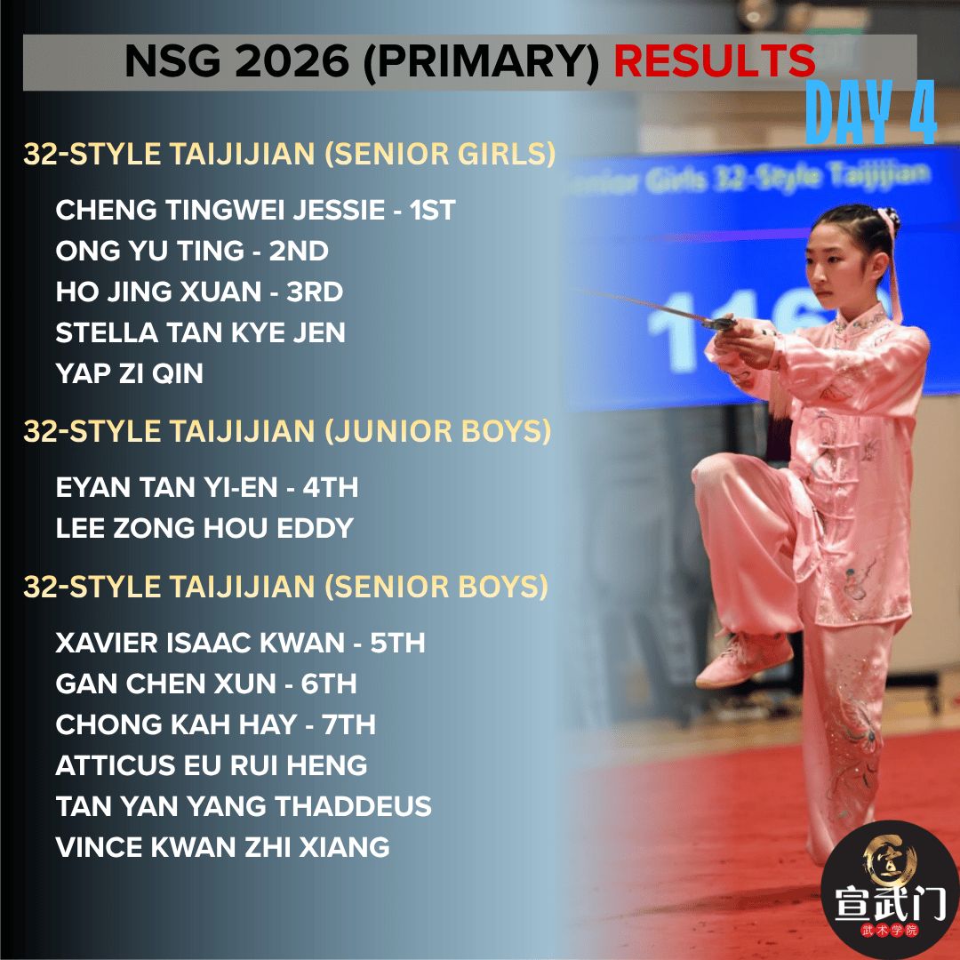 National School Games Wushu 2026 (Primary) Day 4 Results