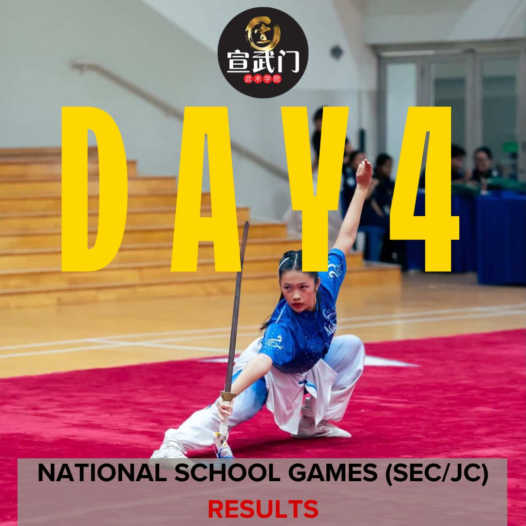 National School Games Wushu 2026 (Sec/JC/CI) Day 4 Results