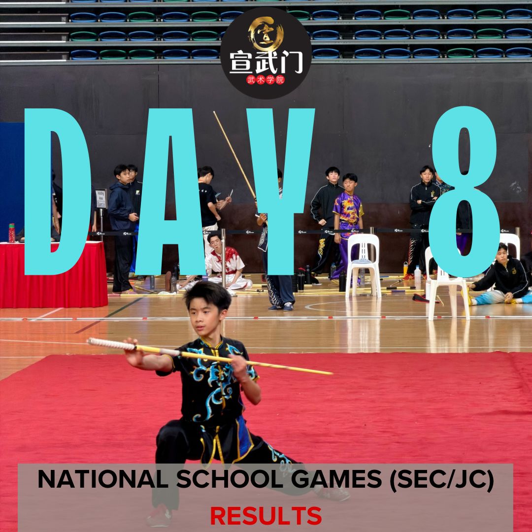 National School Games Wushu 2026 (Sec/JC/CI) Day 8 Results