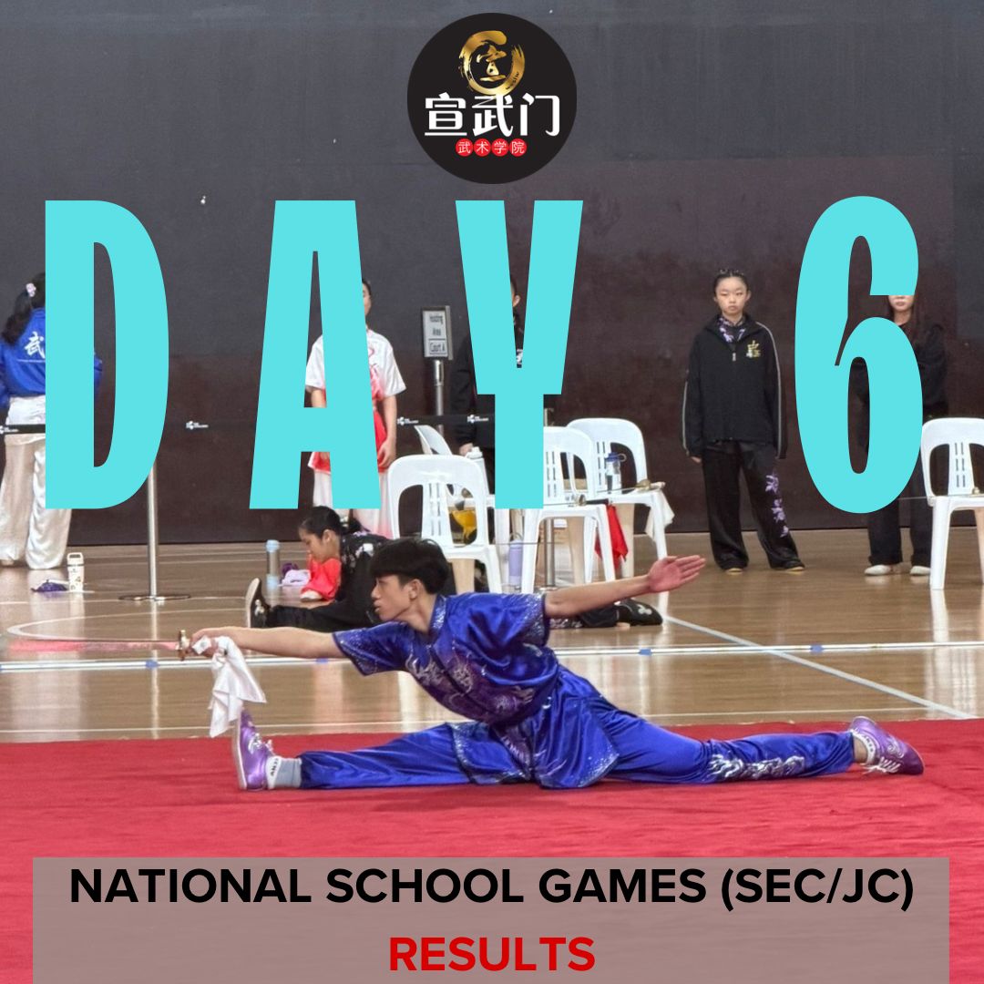 National School Games Wushu 2026 (Sec/JC/CI) Day 6 Results