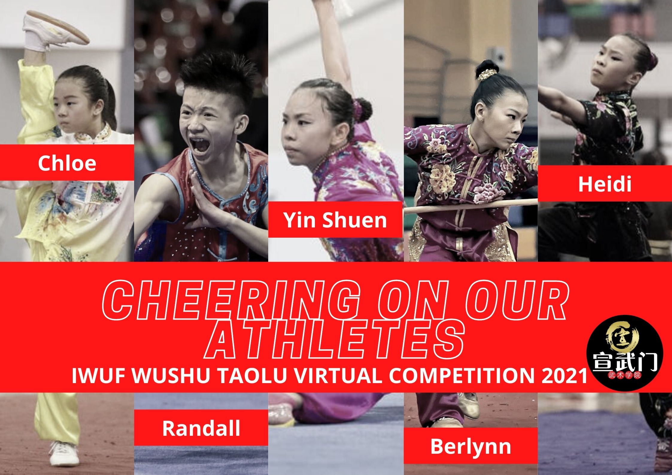 Cheering on our athletes!!!! IWUF Wushu Taolu Virtual Competition 2021 2021 国际武联武术套路网络大赛