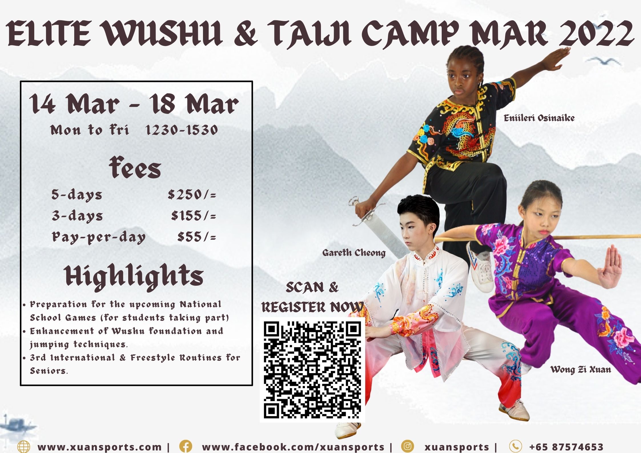 Xuan Sports Elite Wushu & Taiji Camp March 2022