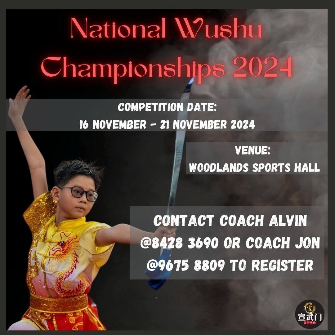?The National Wushu Championship 2024 registration is open!!! 